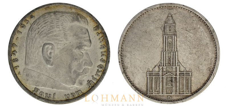 5 Reichsmark Silber - Deutsches Reich